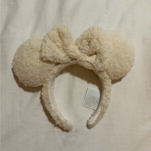 Disney Cream Fuzzy Ear Headband